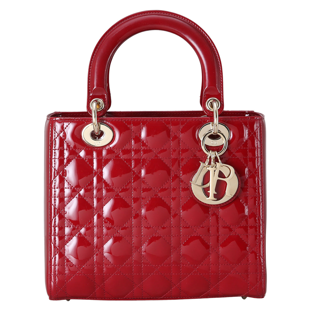 CHRISTIAN DIOR(USED)크리스찬디올 페이던트 레이디디올 미디움 백